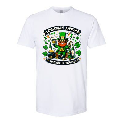 Leprechaun Approved Mischief In Progress Funny St. PatrickS Softstyle® CVC T-Shirt