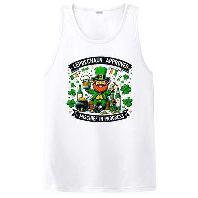 Leprechaun Approved Mischief In Progress Funny St. PatrickS PosiCharge Competitor Tank