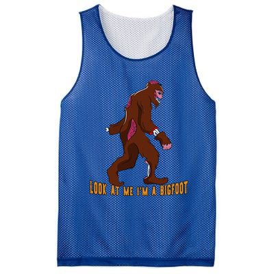 Look At Me Im A Bigfoot Halloween Costume Bigfoot Gift Gift Mesh Reversible Basketball Jersey Tank