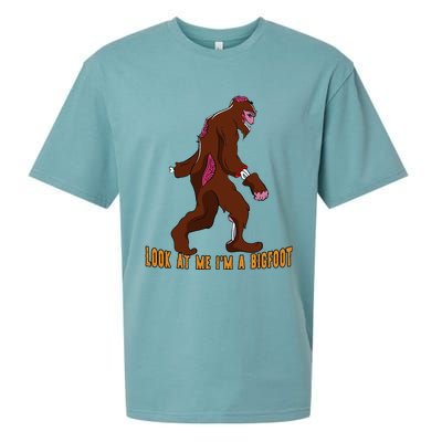 Look At Me Im A Bigfoot Halloween Costume Bigfoot Gift Gift Sueded Cloud Jersey T-Shirt