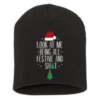 Look At Me Being All Festive And Shits Funny Xmas Christmas Short Acrylic Beanie