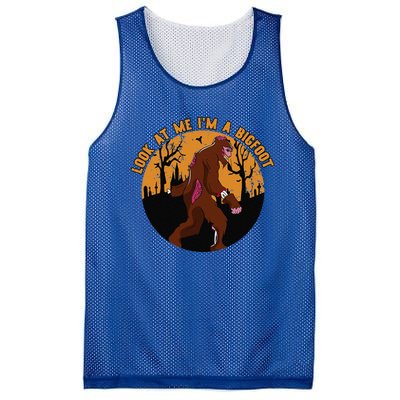 Look At Me Im A Bigfoot Halloween Costume Bigfoot Gift Mesh Reversible Basketball Jersey Tank