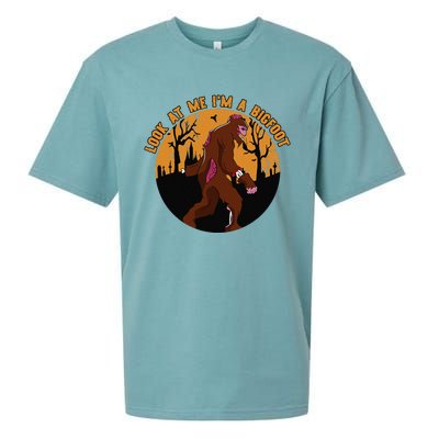 Look At Me Im A Bigfoot Halloween Costume Bigfoot Gift Sueded Cloud Jersey T-Shirt