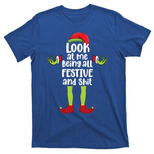 Look At Me Being All Festive And Shits Funny Xmas Christmas T-Shirt