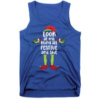 Look At Me Being All Festive And Shits Funny Xmas Christmas Tank Top