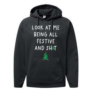 Look At Me Being All Festive Performance Fleece Hoodie