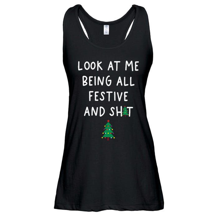 Look At Me Being All Festive Ladies Essential Flowy Tank