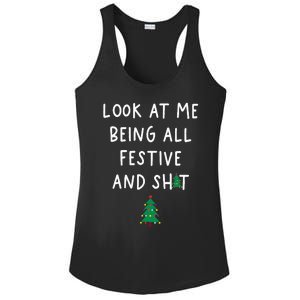 Look At Me Being All Festive Ladies PosiCharge Competitor Racerback Tank