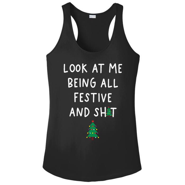 Look At Me Being All Festive Ladies PosiCharge Competitor Racerback Tank