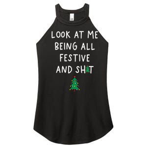 Look At Me Being All Festive Women's Perfect Tri Rocker Tank