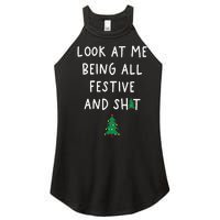 Look At Me Being All Festive Women's Perfect Tri Rocker Tank