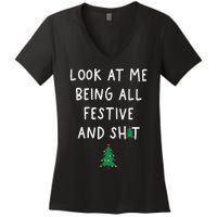 Look At Me Being All Festive Women's V-Neck T-Shirt