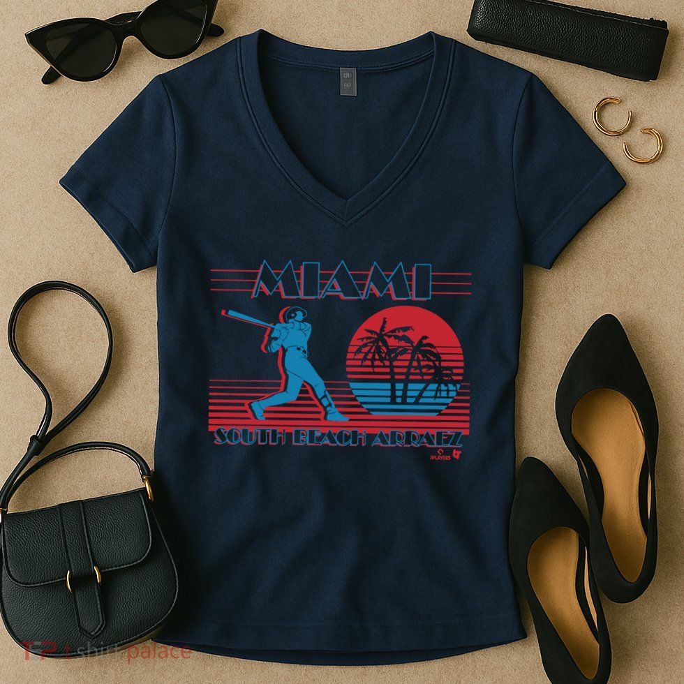 Luis Arraez Miami South Beach Arraez Women's V-Neck T-Shirt