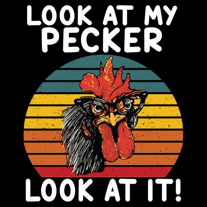 Look At My Pecker Look At It Funny Gift For Chicken Lover City Backpack