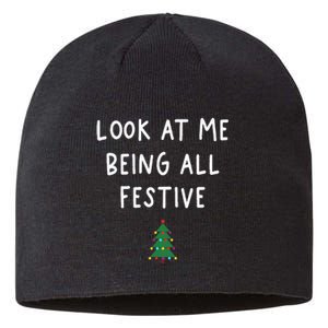 Look At Me Being All Festive Christmas Tree Sustainable Beanie