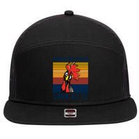 Look At My Pecker Look At It Apparel Funny Chicken Design 7 Panel Mesh Trucker Snapback Hat
