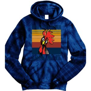 Look At My Pecker Look At It Apparel Funny Chicken Design Tie Dye Hoodie