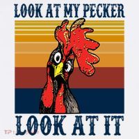 Look At My Pecker Look At It Apparel Funny Chicken Design Adult Drive Performance Visor