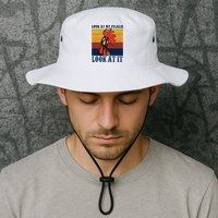Look At My Pecker Look At It Apparel Funny Chicken Design Bucket Hat