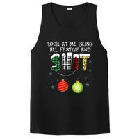 Look at Me Being All Festive Funny Christmas Saying Xmas PosiCharge Competitor Tank