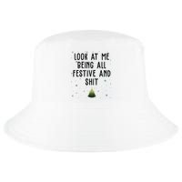 Look At Me Being All Festive And Shit Funny Christmas Cool Comfort Performance Bucket Hat