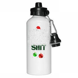 look at me being all festive Funny Christmas Aluminum Water Bottle