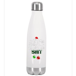 look at me being all festive Funny Christmas Stainless Steel Insulated Water Bottle