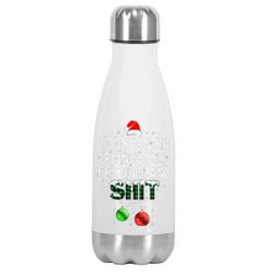 look at me being all festive Funny Christmas Stainless Steel Insulated Water Bottle