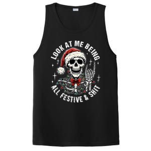 Look At Me Being All Festive And Funny Skeleton PosiCharge Competitor Tank