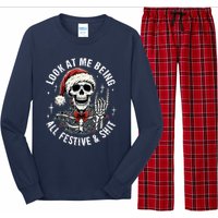 Look At Me Being All Festive And Funny Skeleton Long Sleeve Pajama Set