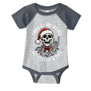 Look At Me Being All Festive And Funny Skeleton Infant Baby Jersey Bodysuit