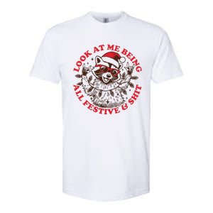 Look At Me Being All Festive Christmas Feral Girl Softstyle CVC T-Shirt