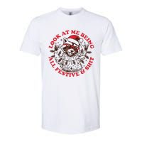 Look At Me Being All Festive Christmas Feral Girl Softstyle CVC T-Shirt