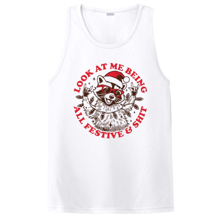 Look At Me Being All Festive Christmas Feral Girl PosiCharge Competitor Tank