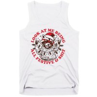 Look At Me Being All Festive Christmas Feral Girl Tank Top