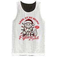 Look At Me Being All Festive Grumpy Cat Christmas Mesh Reversible Basketball Jersey Tank