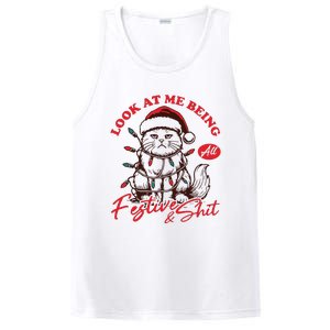 Look At Me Being All Festive Grumpy Cat Christmas PosiCharge Competitor Tank