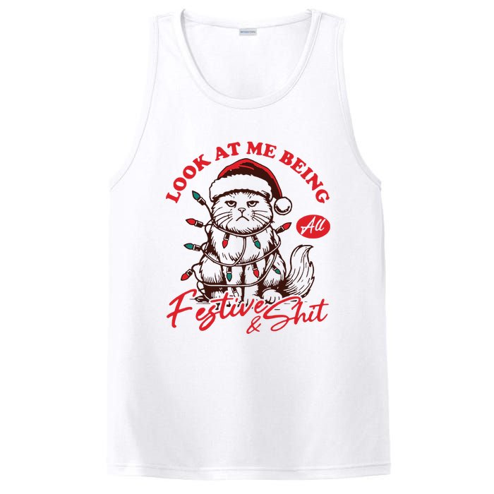 Look At Me Being All Festive Grumpy Cat Christmas PosiCharge Competitor Tank