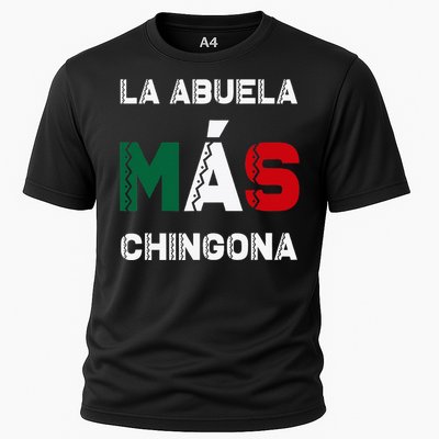 La Abuela MáS Chingona Grandmother Cooling Performance Crew T-Shirt