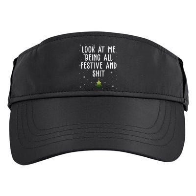 Look At Me Being All Festive And Shit Funny Christmas Adult Drive Performance Visor