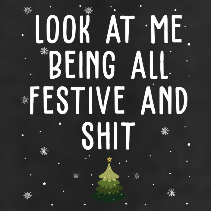 Look At Me Being All Festive And Shit Funny Christmas Adult Drive Performance Visor
