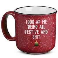 Look At Me Being All Festive And Shit Funny Christmas 15oz Campfire Ceramic Mug