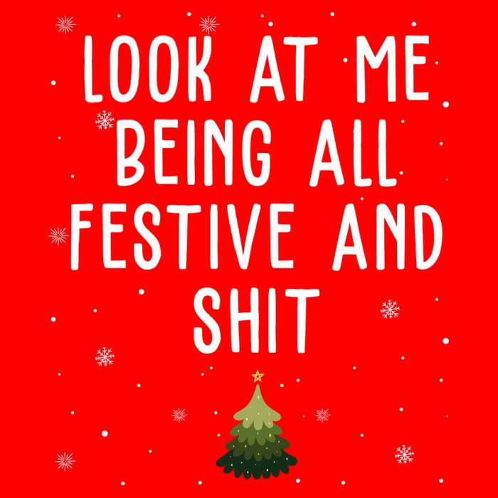 Look At Me Being All Festive And Shit Funny Christmas 16 in Basic Backpack