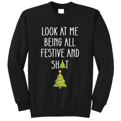 Look At Me Being All Festive And Shit Funny Sweatshirt