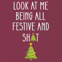 Look At Me Being All Festive And Shit Funny 16oz Travel Tumbler