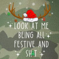 Look At Me Being All Festive And Funny Christmas Tree Legacy Tie Dye Trucker Hat