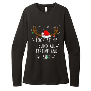 Look At Me Being All Festive And Funny Christmas Tree Womens CVC Long Sleeve Shirt