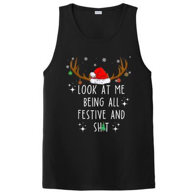 Look At Me Being All Festive And Funny Christmas Tree PosiCharge Competitor Tank