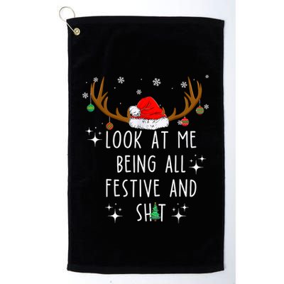 Look At Me Being All Festive And Funny Christmas Tree Golf Towel