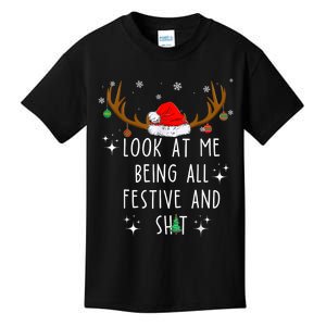 Look At Me Being All Festive And Funny Christmas Tree Kids T-Shirt